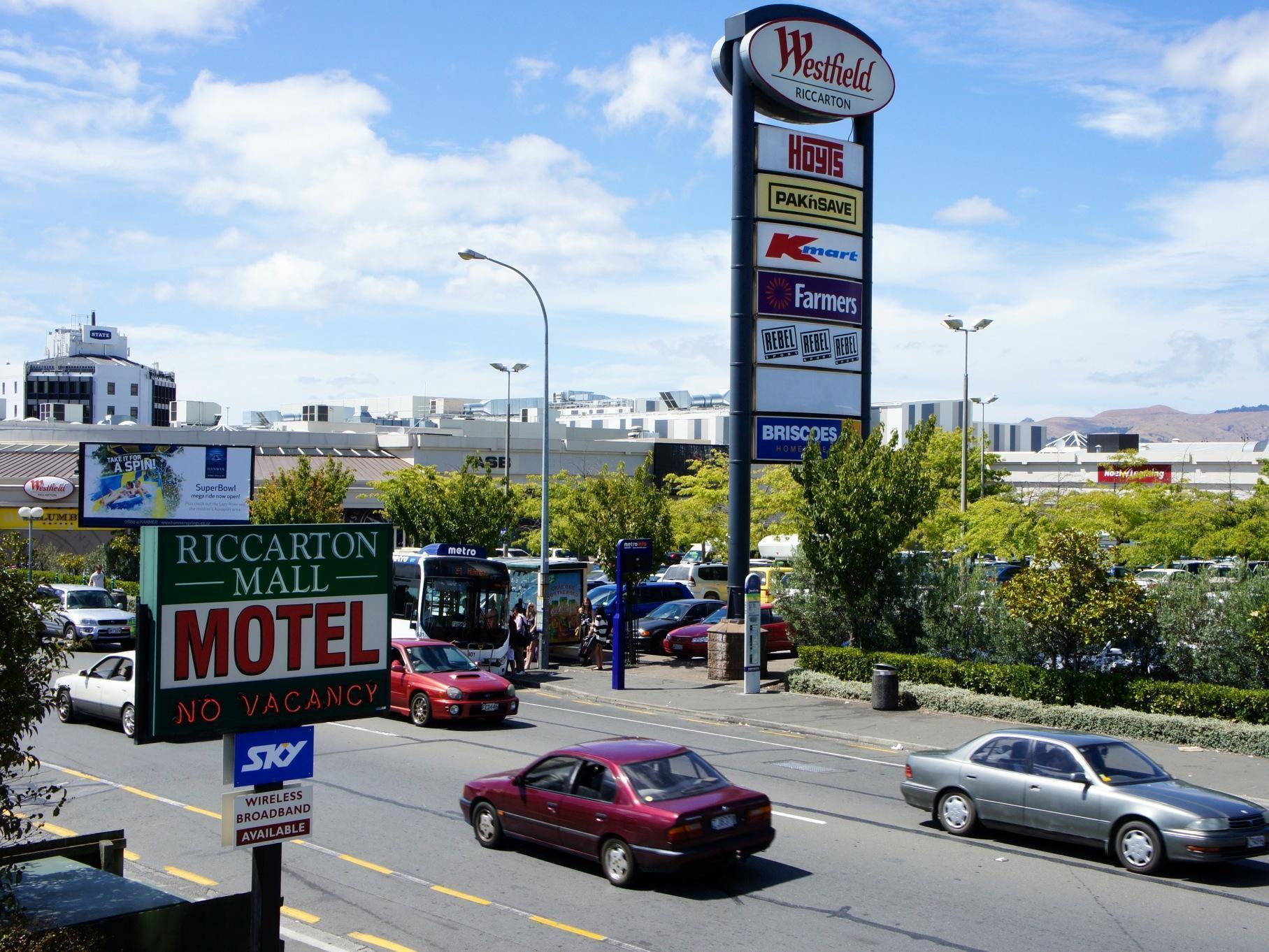 Riccarton Mall Motel Christchurch Eksteriør bilde